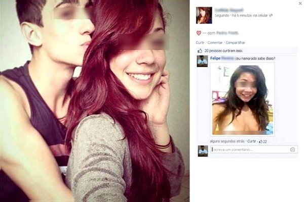 Postou foto com o namorado no facebook, aí os segredos vieram à tona nos comentários!